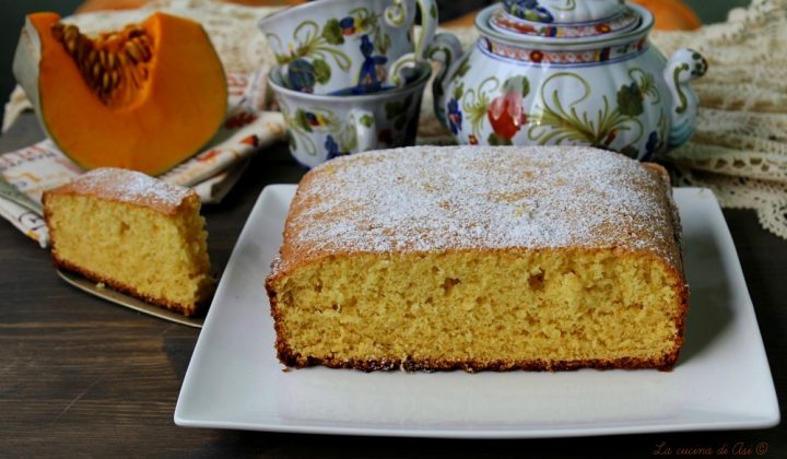 torta soffice con zucca cruda