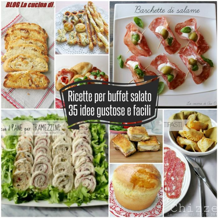 Ricette per un buffet salato -35 idee gustose e facili