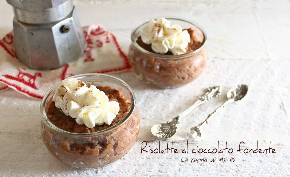 Risolatte al cioccolato fondente