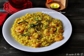 Risotto gamberi e zafferano