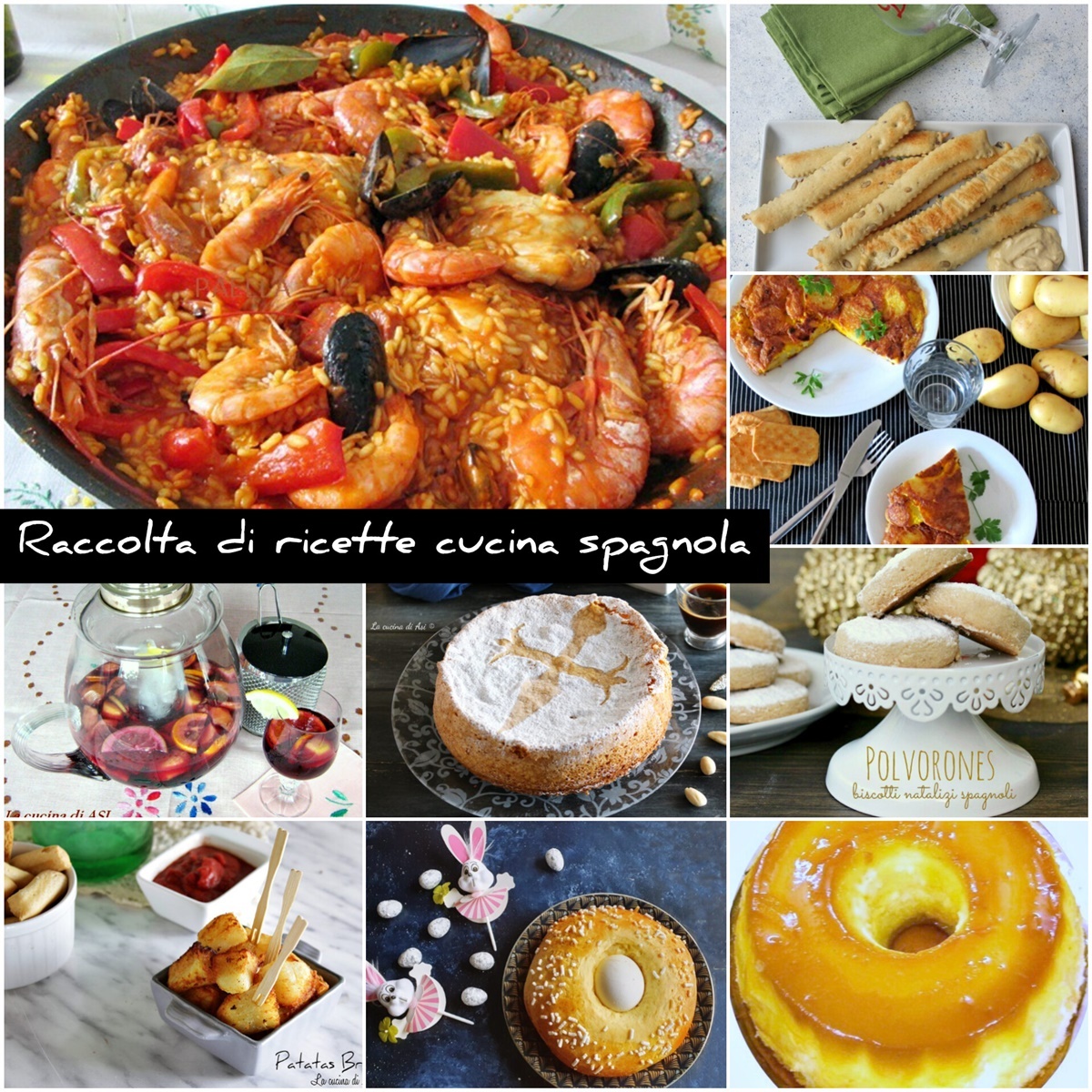 collection of Spanish cuisine recipes