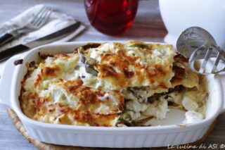 Lasagne carciofi e formaggi