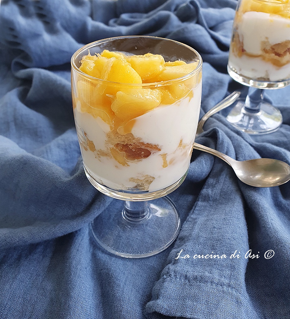 bicchierini estivi con pesche yogurt e lemon curd ricetta veloce senza panna