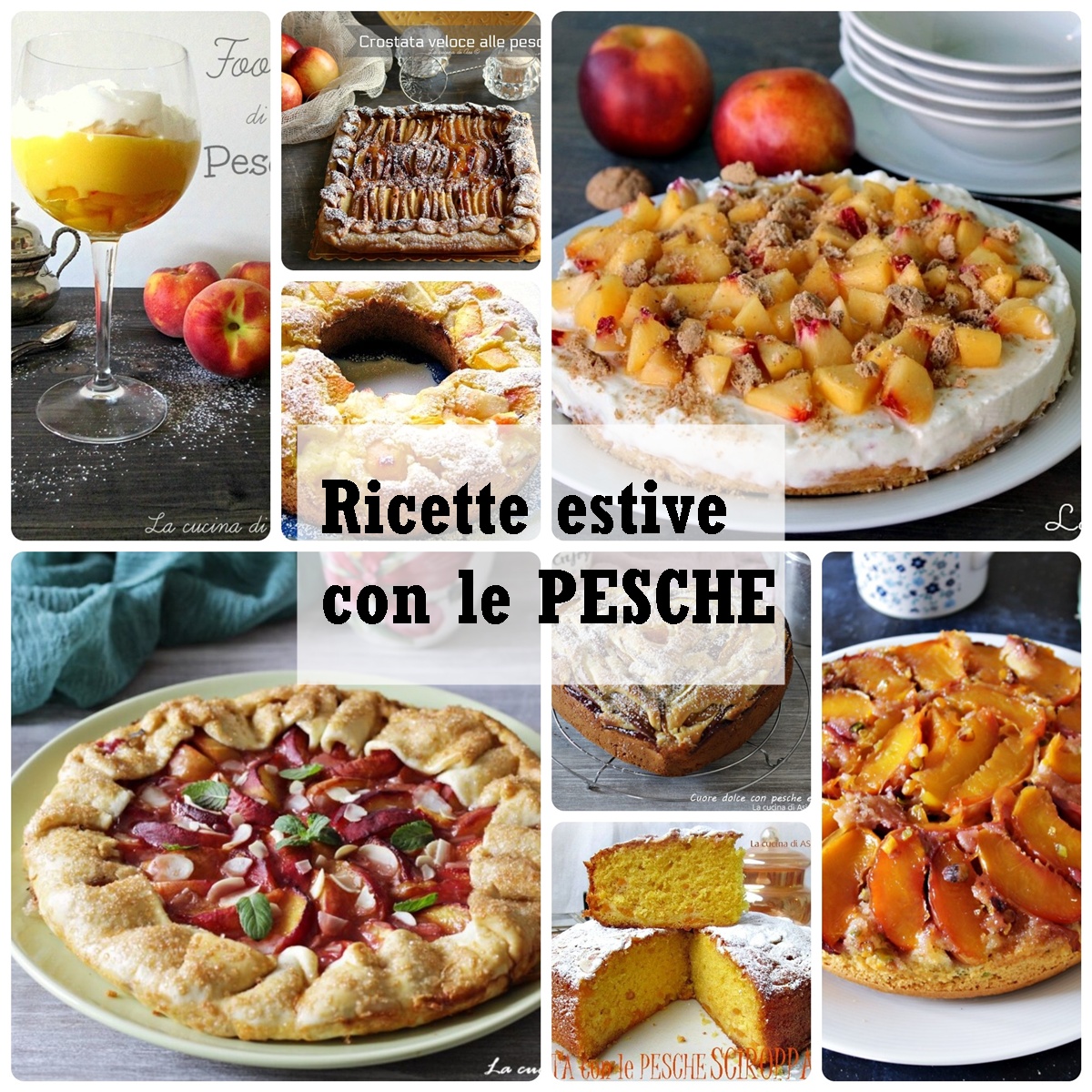 ricette estive con le pesche