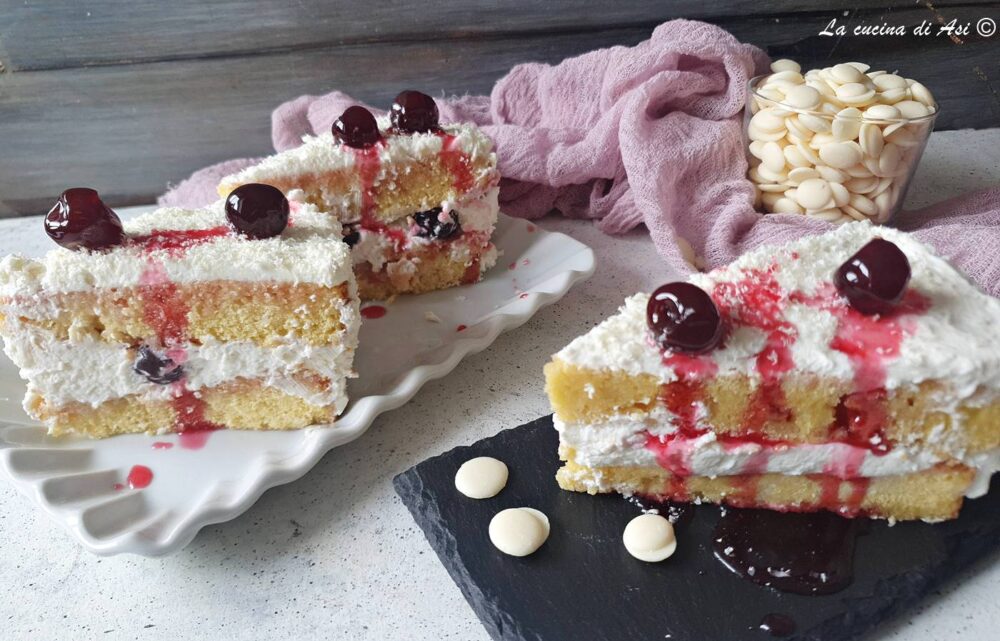 torta nuvola alle amarene super soffice e golosa