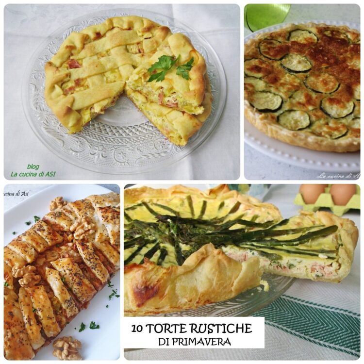10 torte RUSTICHE di primavera