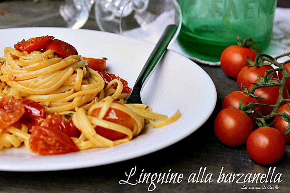 Linguine-alla-barzanella ricetta originale Gragnano