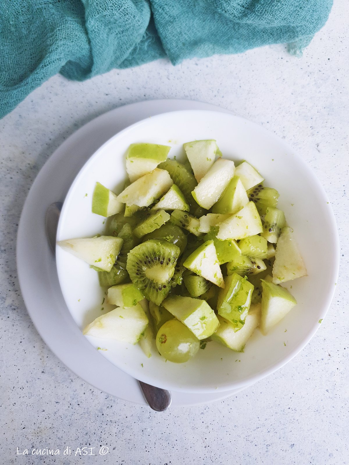 Macedonia di frutta verde