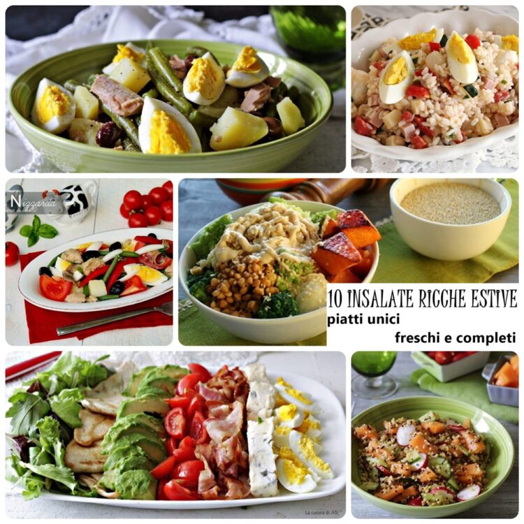 10 INSALATE RICCHE ESTIVE