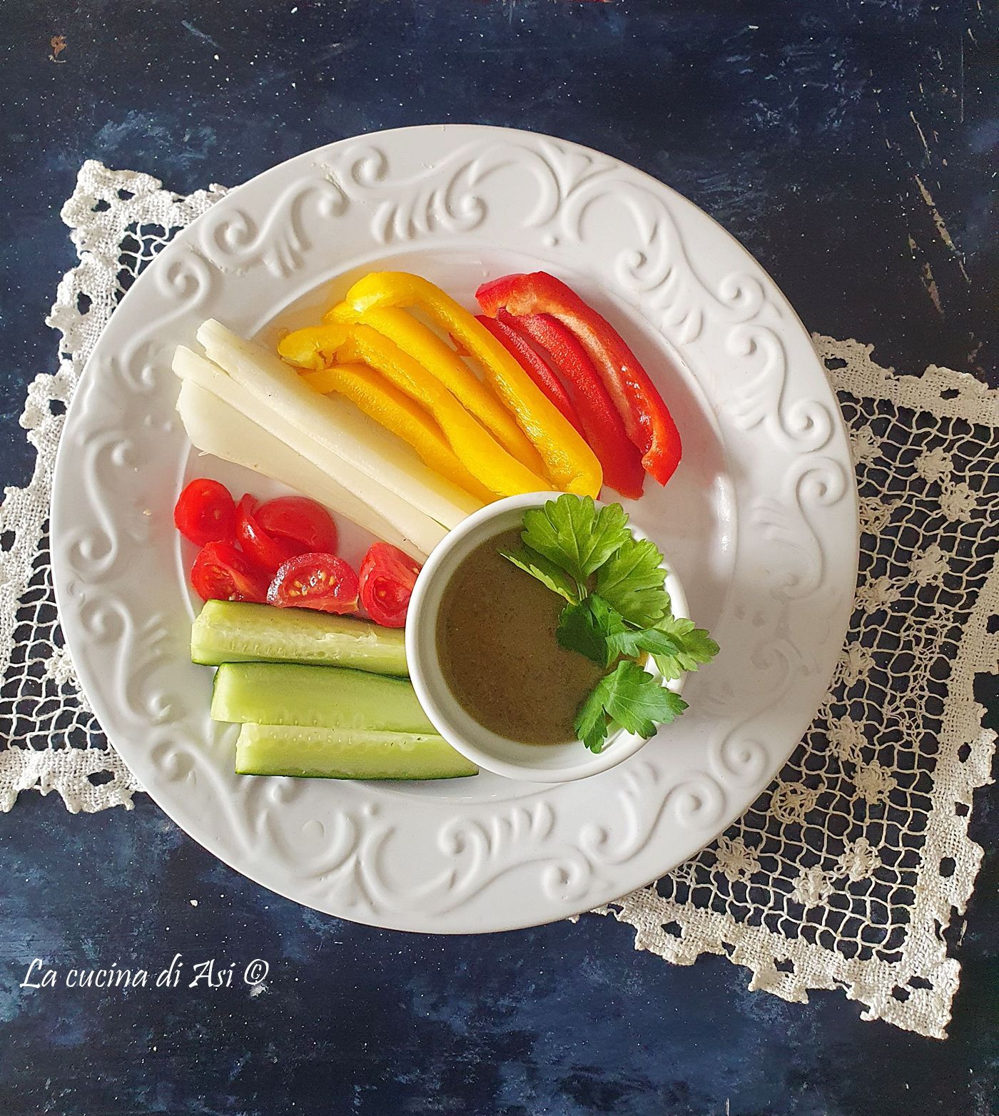 pinzimonio di verdure con salsa-alle- acciughe