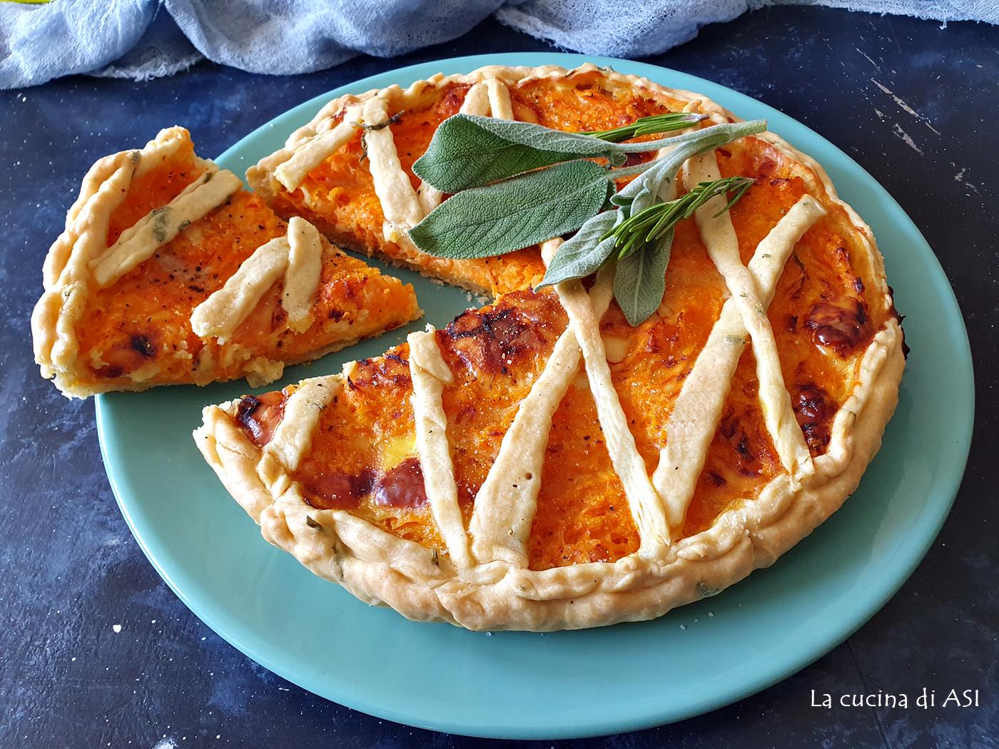 crostata salata zucca formaggi