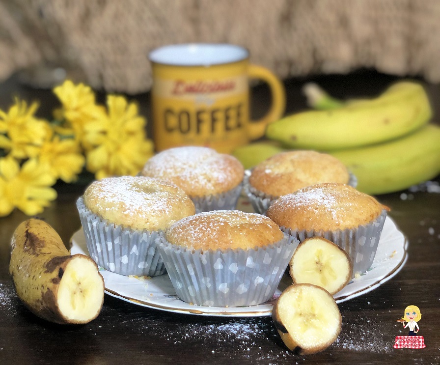 MUFFIN alla BANANA soffici e senza burro A Tavola con Tea