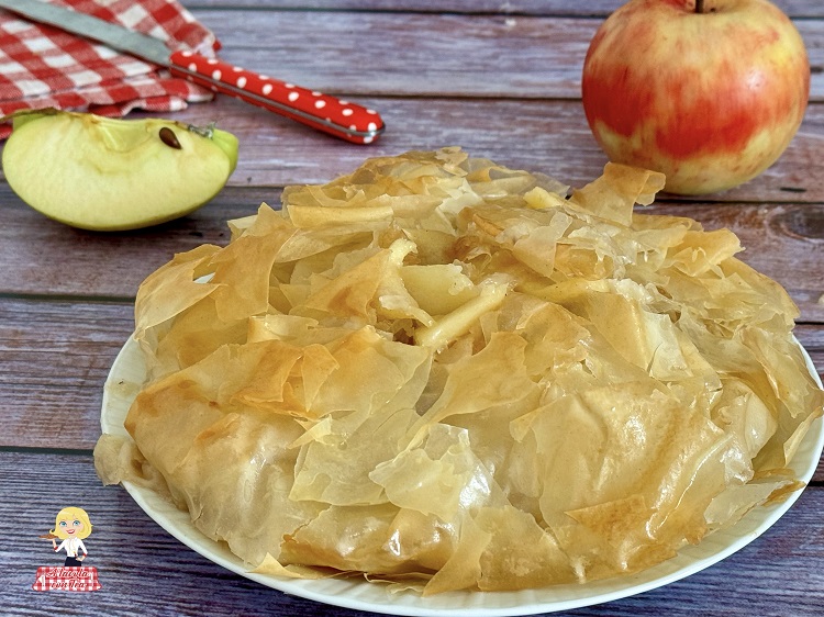 Pasta Fillo Ricetta Dolce Torta Di Mele Senza Impasto A Tavola Con Tea