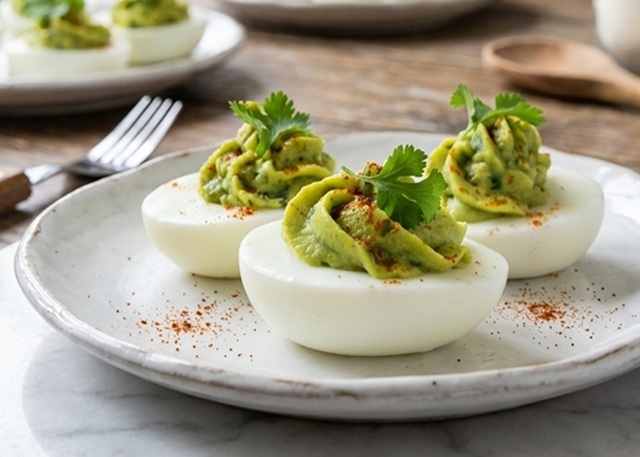 antipasto uova sode guacamole