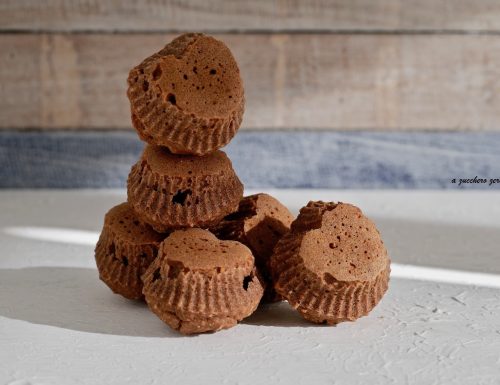 Muffin integrali al cacao e nocciole senza burro latte e uova