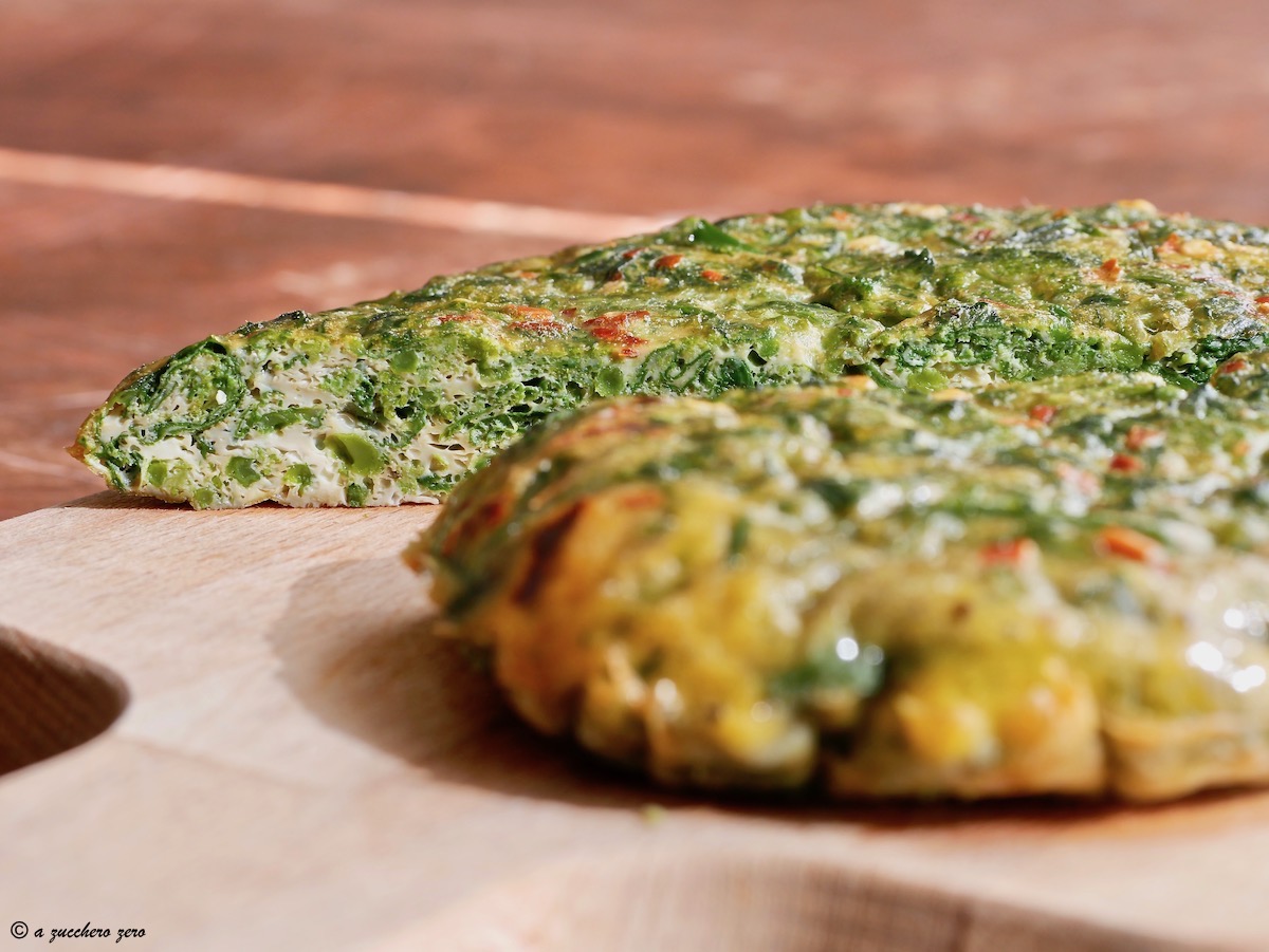 Frittata al forno con lassini senza formaggio