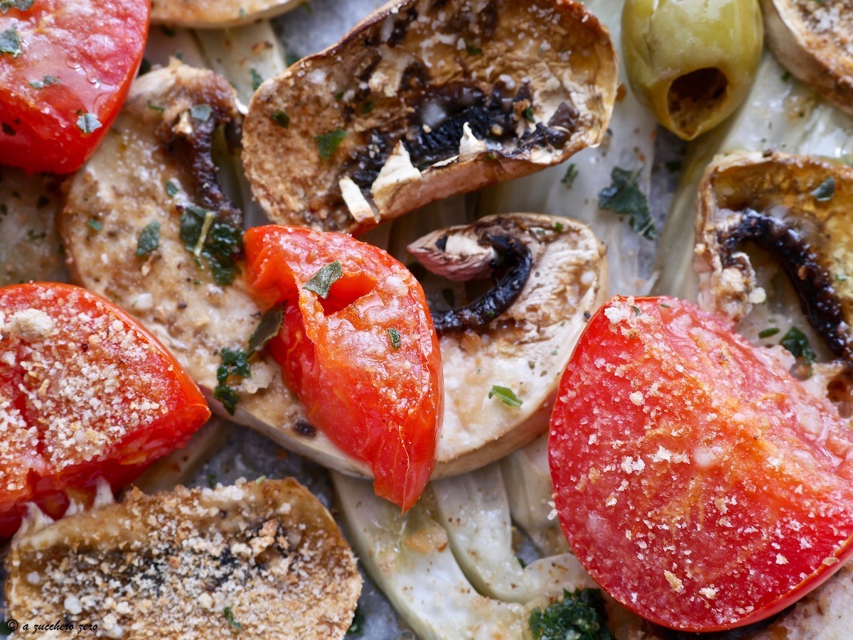 Verdure al forno gratinate