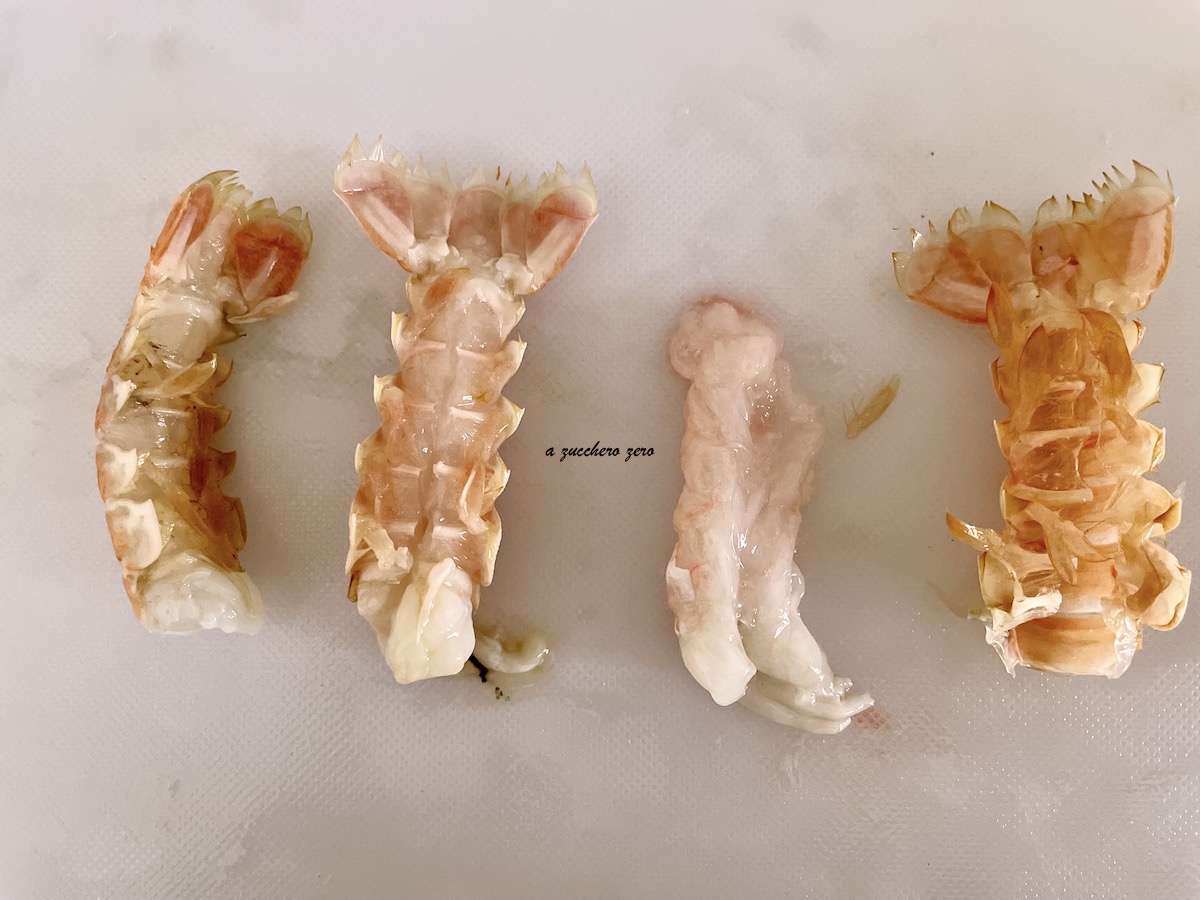 pasta con gli scampi surgelati