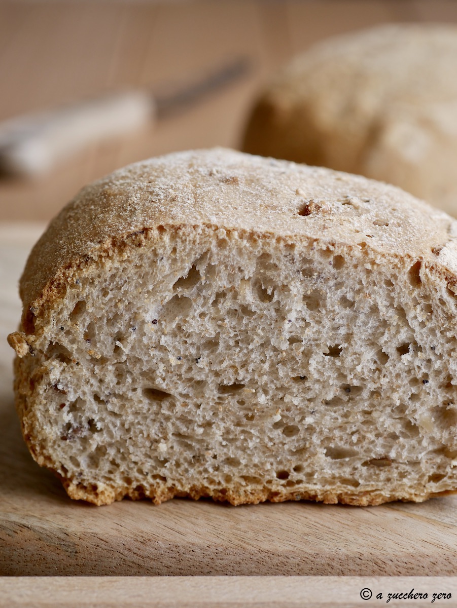 Pane con farina di tipo 2 e integrale di grano tenero