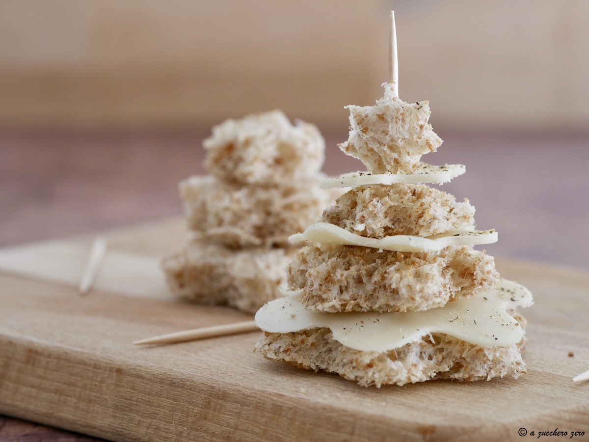 Tartine con pancarrè integrale