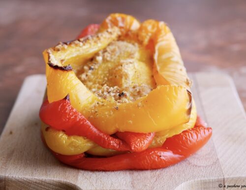 Peperoni al forno da farcire [involtini di peperoni e peperoni farciti]