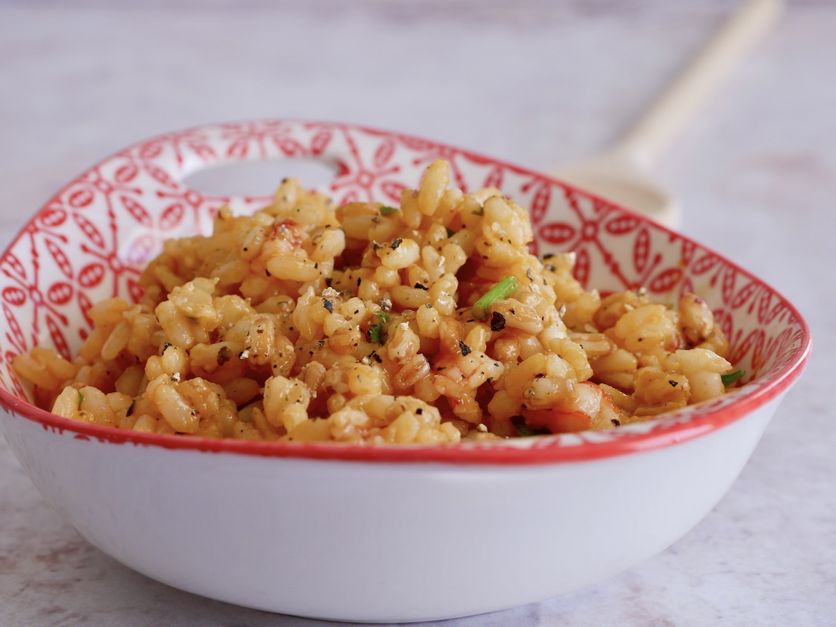 Mix Di Cereali Con Gamberi Riso Farro Grano A Zucchero Zero