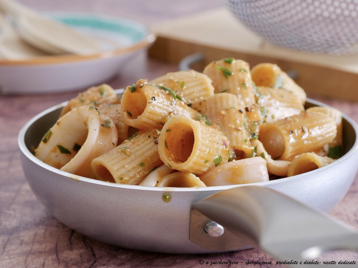 Calamarata light con mezzi rigatoni integrali