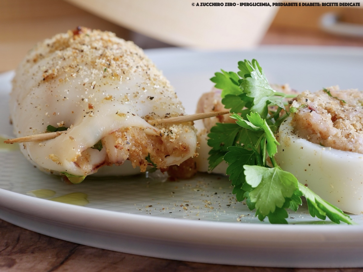 Calamari ripieni al forno light