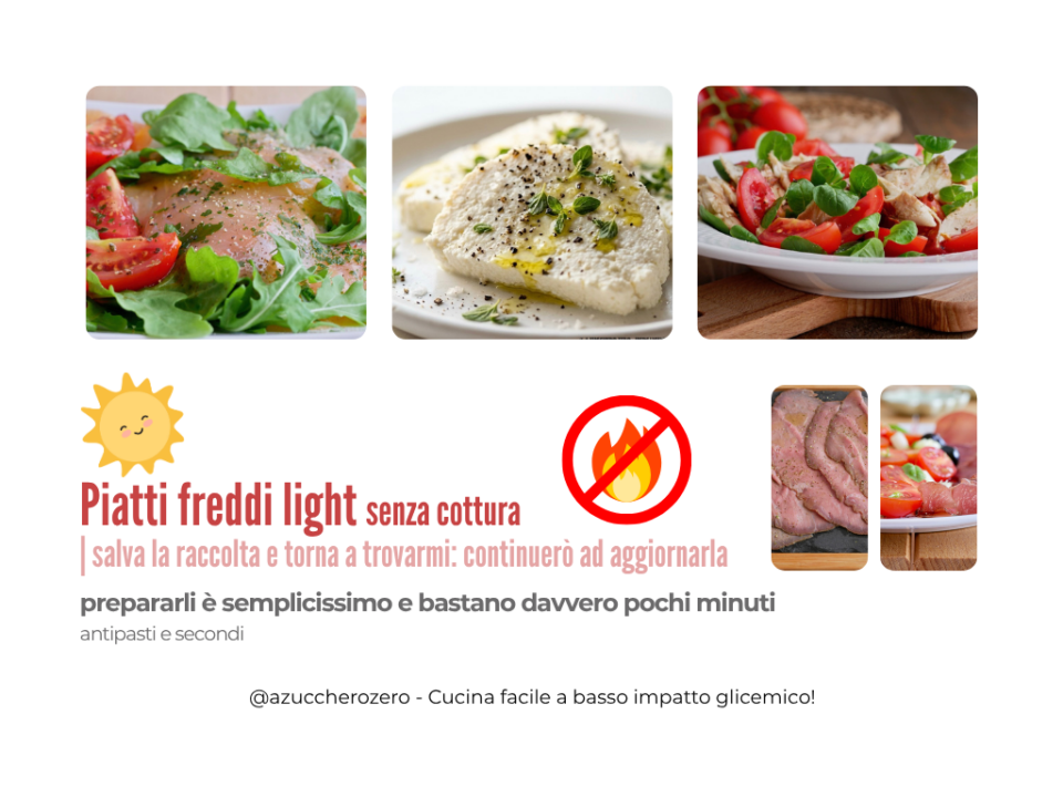 Ricette di piatti freddi light_senza cottura