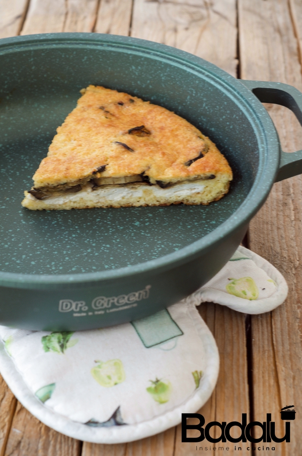 Frittata con melanzane e ricotta - risolì