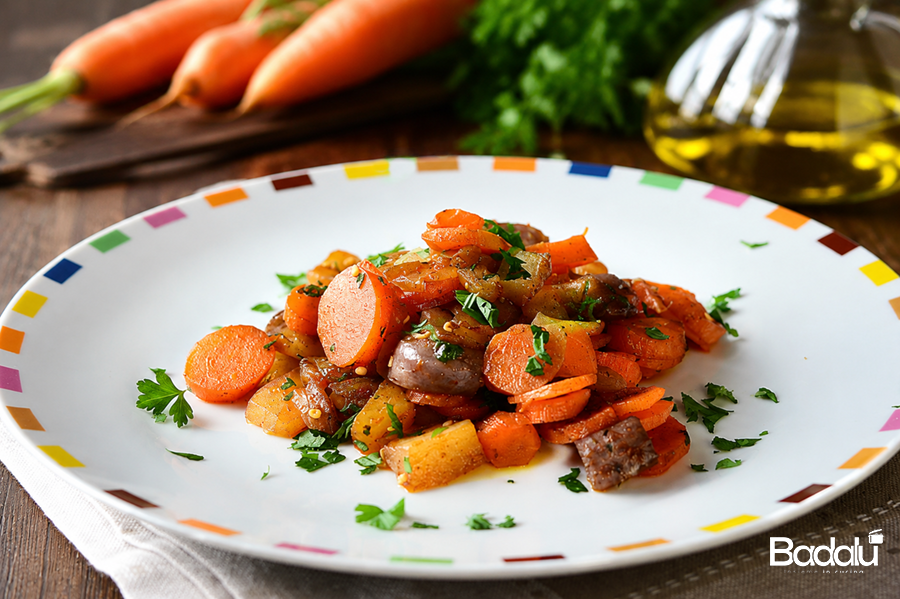 Carote e melanzane al brandy e paprika