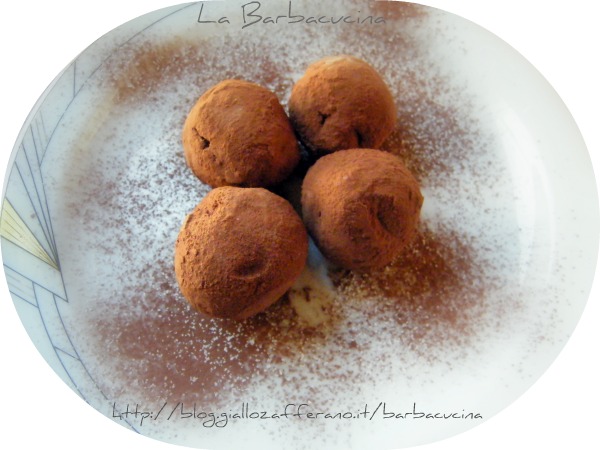 palline golose cioccolato, ricetta dolci senza forno La Barbacucina
