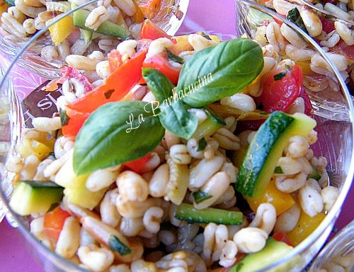 Insalata di Kamut con verdure – ricetta vegetariana