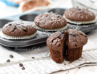 Muffin al doppio cioccolato