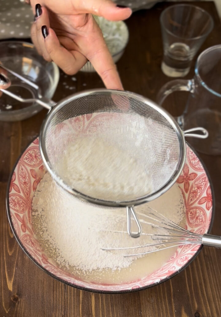 torta all'acqua istruzione