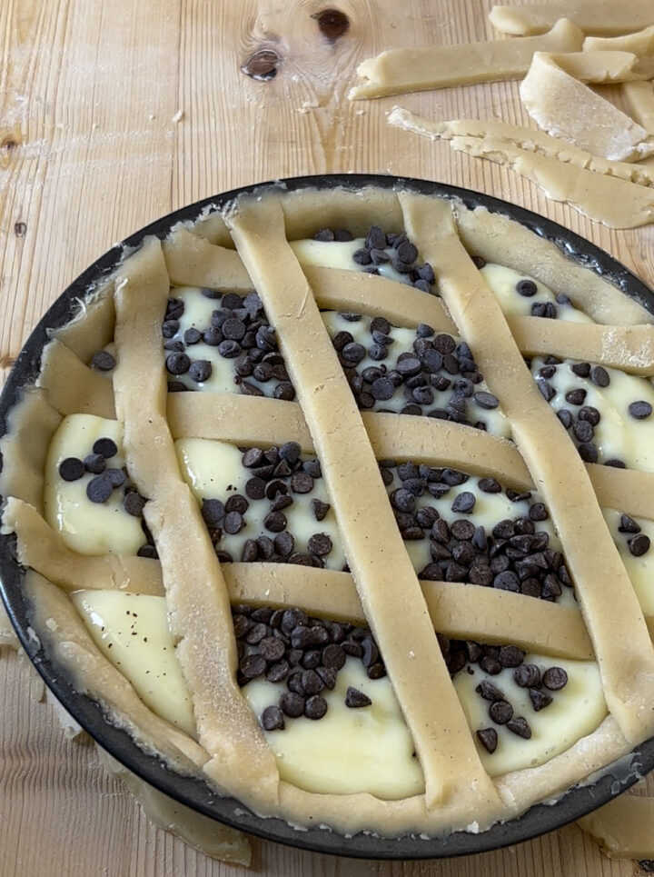 crostata Crema Pasticcera e cioccolato