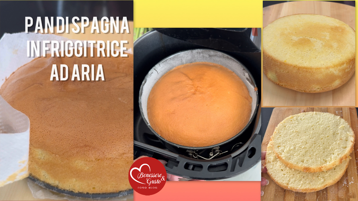Pan di spagna in friggitrice ad aria
