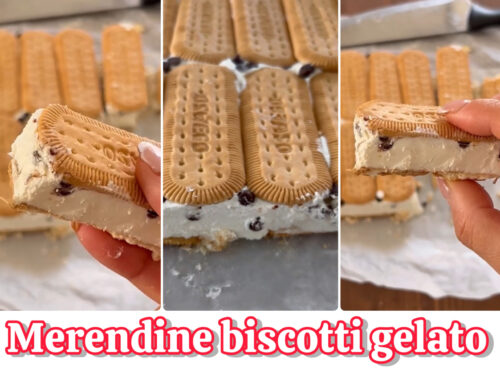 Merendine biscotti gelato