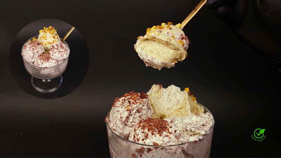 Ricetta Gelato al pistacchio e stracciatella – Senza gelatiera - Vegano
