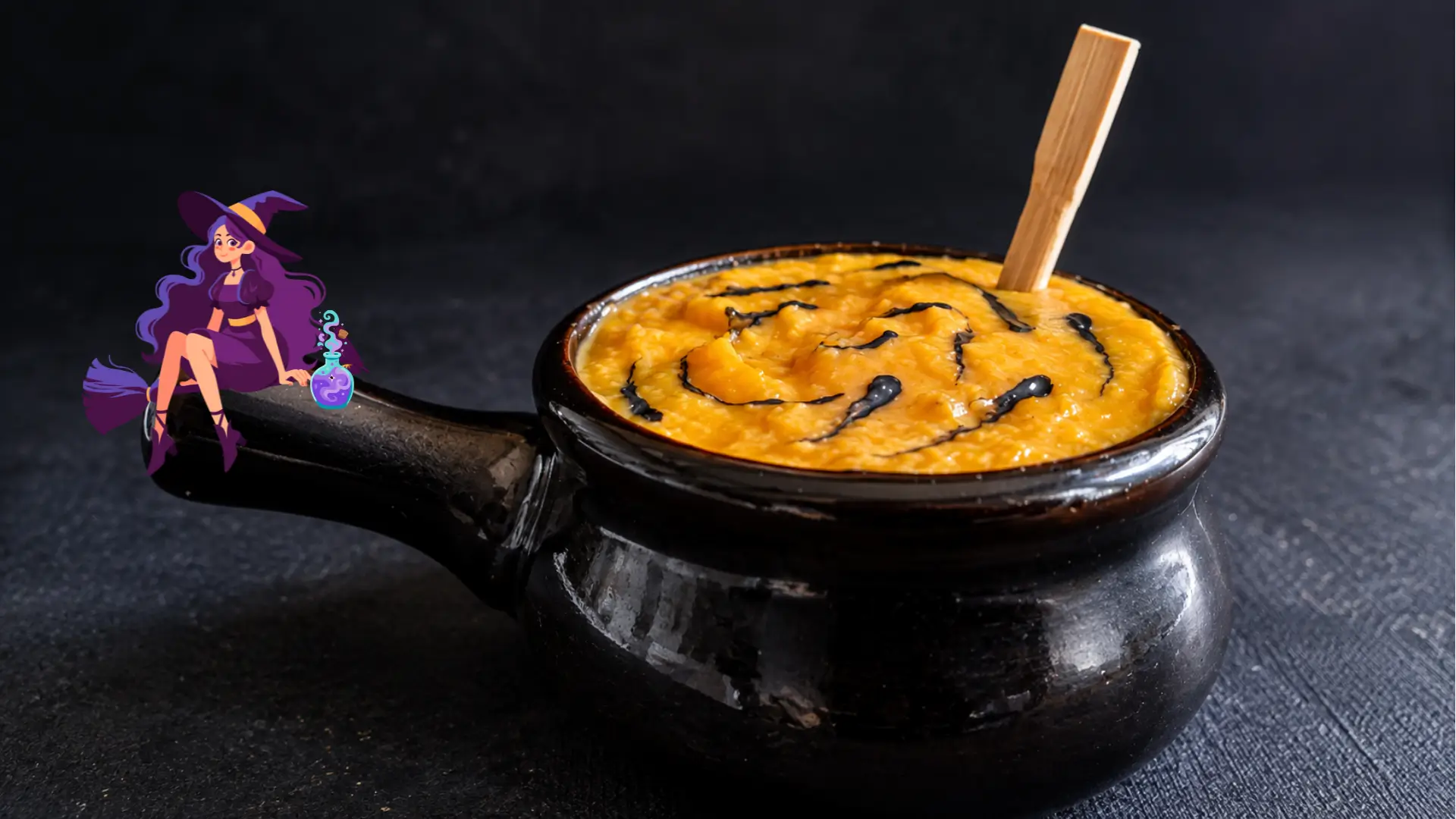 Crema di zucca con carbone vegetale