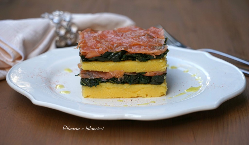 Polenta cavolo nero e salmone Bilancia e Bilancieri Polenta cavolo nero e salmone Bilancia e Bilancieri