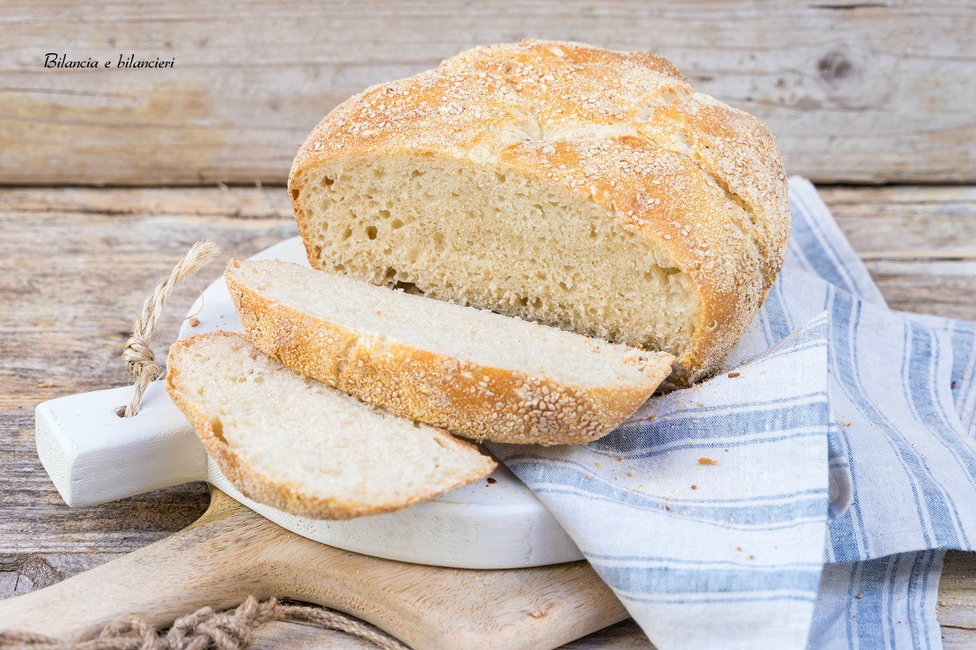 Pane senza impasto o no knead bread