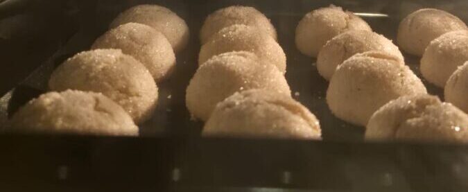 Biscotti alle Nocciole in cottura