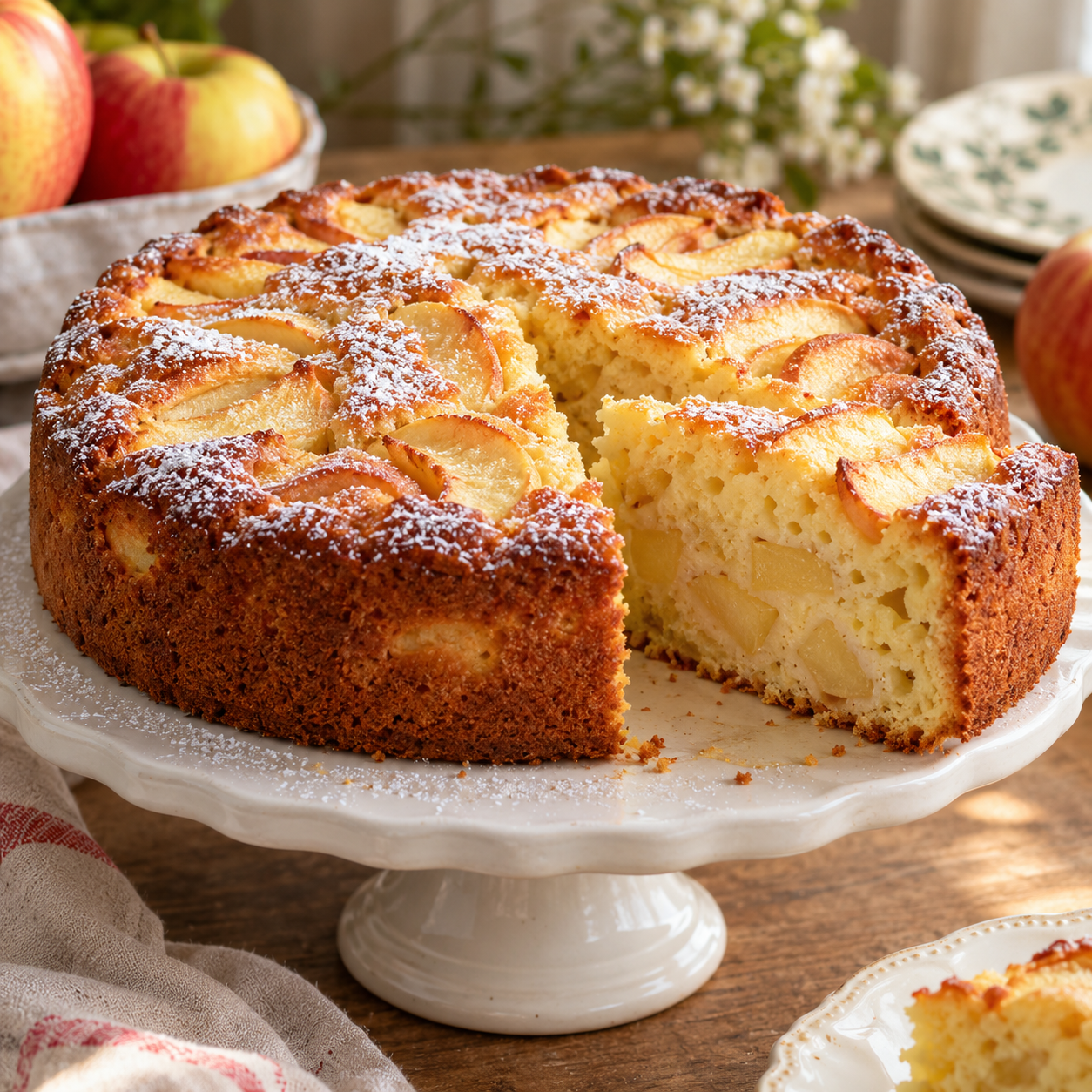 Torta soffice di mele e yogurt al Bimby - Bimby per Dimagrire