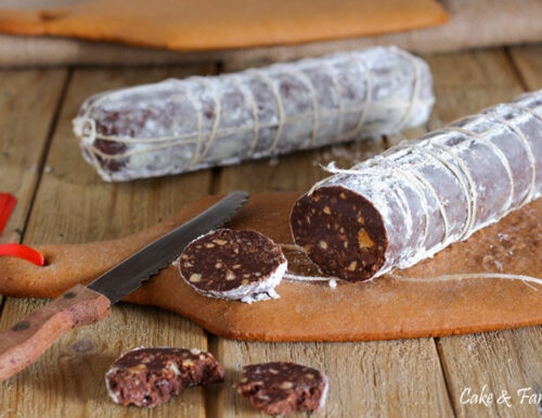 Salame di cioccolato e tagliere di pasta