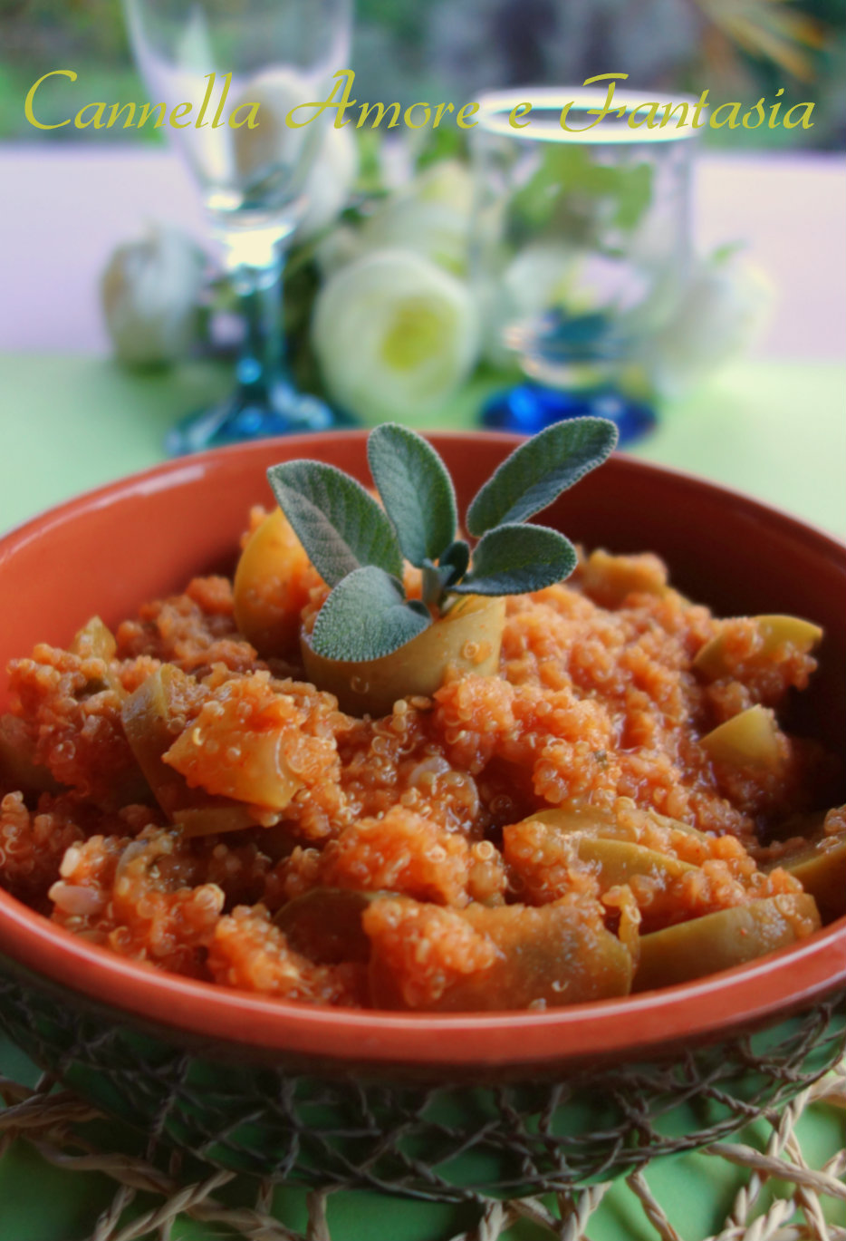 Quinoa risottata zucchine e pomodoro
