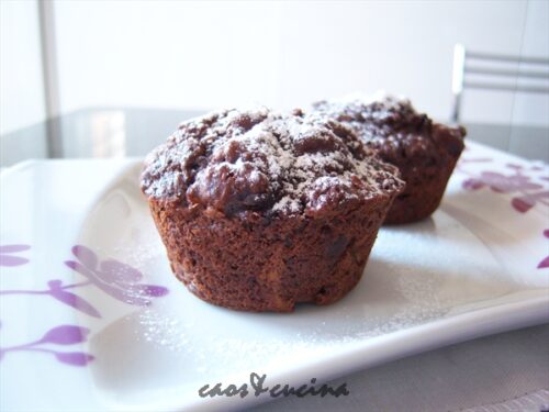 muffin cioccolato e pere