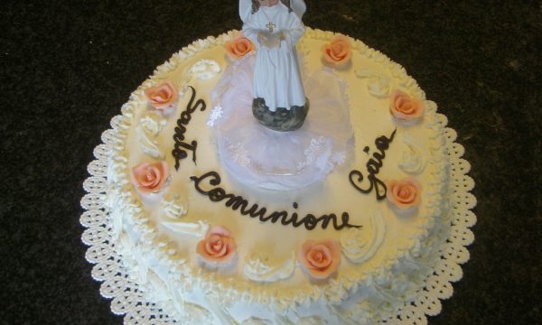 Torta comunione classica per bimba
