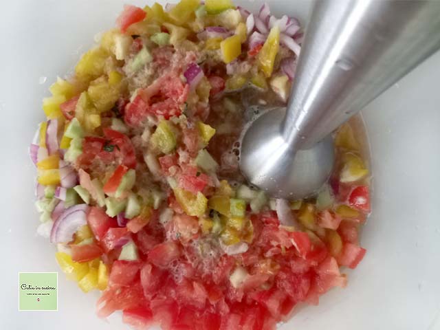 frullatura verdure gazpacho