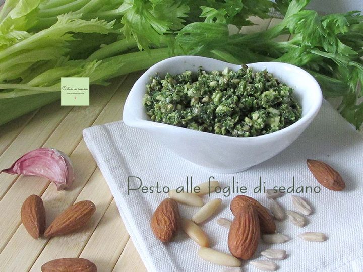 pesto alle foglie di sedano